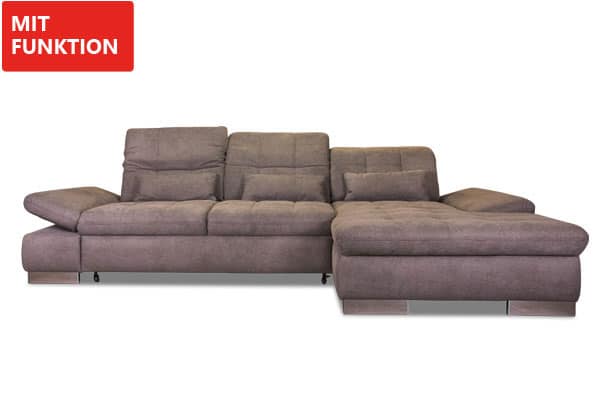 Grosses Ecksofa mit Federkern.