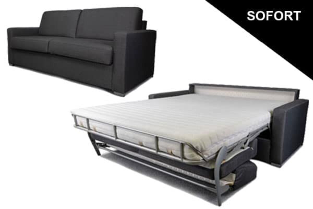 Dauerschlafsofa mit Matratze und Lattenrost sofort lieferbar