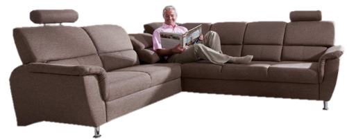 Das Ecksofa mit hoher Rückenlehne. - Sofadepot