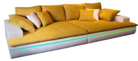 Bigsofa LED mit Fernbedienung.