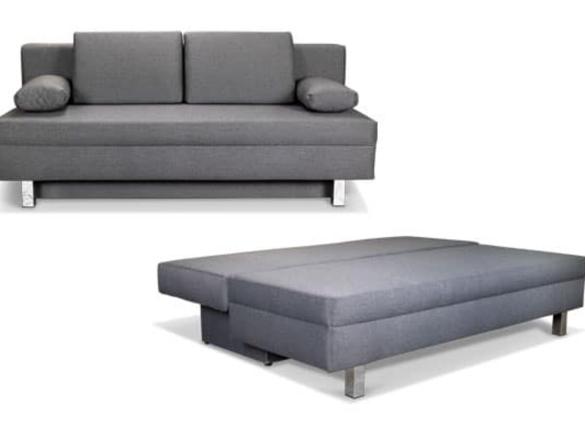 Schlafcouch mit Federkern und Lattenrost