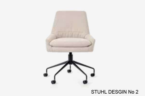 schmaler Stuhl mit Rollen