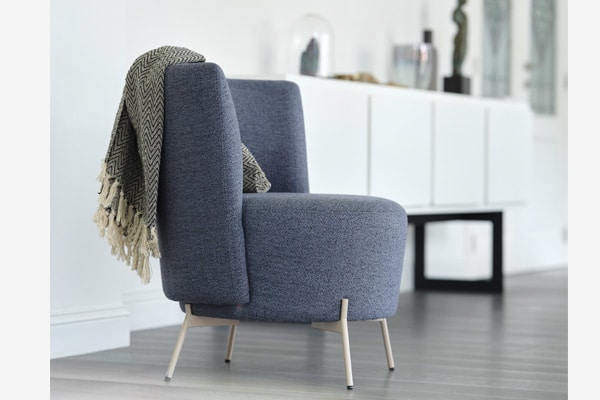 Sessel blau creme